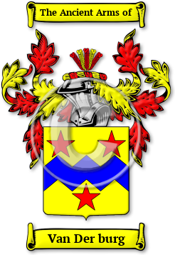 Van Der burg Family Crest Download (JPG) Legacy Series - 600 DPI